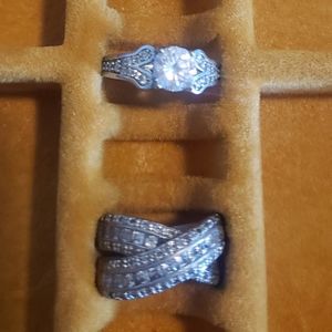 2 Silver Tone Rings